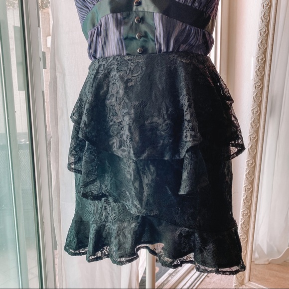 REVOLVE BRAND - Layered Lace Mini Skirt - Picture 1 of 2